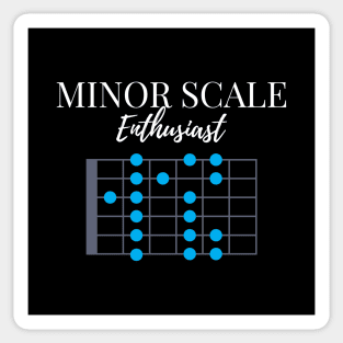 Minor Scale Enthusiast Dark Theme Sticker